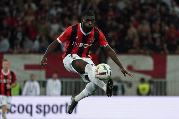 JÃ rÃ mie Boga (OGC Nice) FOOTBALL : OGC Nice vs Le Havre - Ligue 1 Uber Eats - Nice - 10 05 2024 NorbertScanella Panoramic 