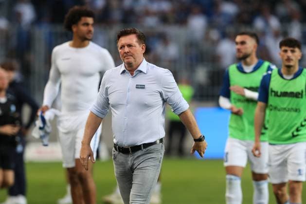 Trainer Christian Titz (1. FC Magdeburg) - 2. Fußball Bundesliga Saison 2023-2024 1. FC Magdeburg vs. SpVgg Greuther Fürth in der MDCC Arena in Magdeburg - Fußball,Mann,Männer,Deutschland,10.05.2024
