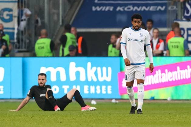 Xavier Amaechi (1. FC Magdeburg,20) - 2. Fußball Bundesliga Saison 2023-2024 1. FC Magdeburg vs. SpVgg Greuther Fürth in der MDCC Arena in Magdeburg - Aktion,Fußball,Mann,Männer,Deutschland,10.05.2024
