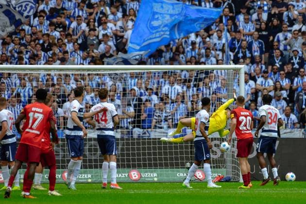 11.05.2024, xlakx, Fussball 2.Bundesliga, Hertha BSC Berlin - 1.FC Kaiserslautern emspor, v.l. Tor zum 1:1 durch Marlon Ritter (1.FC Kaiserslautern 7) (DFL DFB REGULATIONS PROHIBIT ANY USE OF PHOTOGRAPHS as IMAGE SEQUENCES and or QUASI-VIDEO) Daniel Lakomski Jan Huebner Berlin