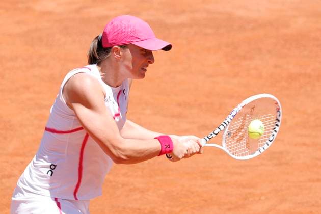 May 11, 2024, Rome, Lazio, Italy: Ida Sviate (POL) is playing during the round of 32 match againstYulia Putintseva (KAZ) on day six of the Internazionali BNL D Italia 2024 at Foro Italico on May 11, 2024 in Rome, Italy. Rome Italy - ZUMAl131 20240511_zsp_l131_011 Copyright: xCiroxDexLucax