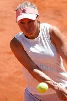 May 11, 2024, Rome, Lazio, Italy: Ida Sviate (POL) is playing during the round of 32 match againstYulia Putintseva (KAZ) on day six of the Internazionali BNL D Italia 2024 at Foro Italico on May 11, 2024 in Rome, Italy. Rome Italy - ZUMAl131 20240511_zsp_l131_024 Copyright: xCiroxDexLucax