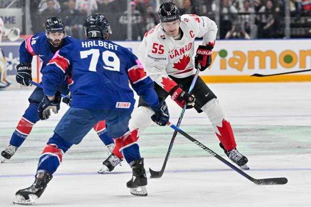 PRAGUE, CZECH REPUBLIC - MAY 11: Colton Parayko of Canada in action during the preliminary round match between Great Britain and Canada at Prague Arena on May 11, 2024 in Prague, Czech Republic. Prague Prague Arena Czech Republic Copyright: xJustPictures.ch AndreaxBrancax jp-en-EuSpIm-AB_11052024_AAB_4824
