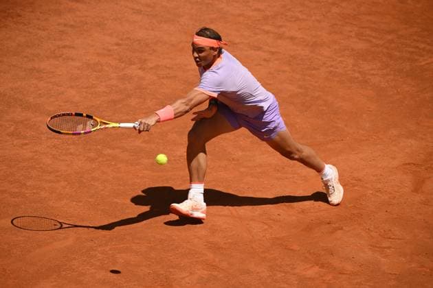 Rafael Nadal of Spain during the match against Hubert Hurkacz Poland at the Internazionali BNL d Italia 2024 tennis tournament at Foro Italico in Rome, Italy on May 11th, 2024. antoniettaxbaldassarre