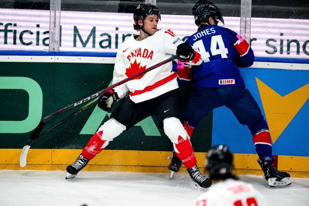 PRAGUE, CZECH REPUBLIC - 11 MAY, 2024: the Ice hockey, Eishockey game of IIHF 2024 World Championship, WM, Weltmeisterschaft Canada vs. Great Britain at O2 Arena  Copyright: xVITALIIxKLIUIEVx