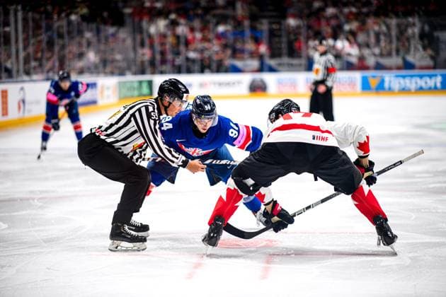 PRAGUE, CZECH REPUBLIC - 11 MAY, 2024: the Ice hockey, Eishockey game of IIHF 2024 World Championship, WM, Weltmeisterschaft Canada vs. Great Britain at O2 Arena  Copyright: xVITALIIxKLIUIEVx