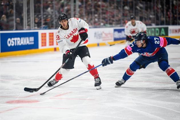 PRAGUE, CZECH REPUBLIC - 11 MAY, 2024: the Ice hockey, Eishockey game of IIHF 2024 World Championship, WM, Weltmeisterschaft Canada vs. Great Britain at O2 Arena  Copyright: xVITALIIxKLIUIEVx