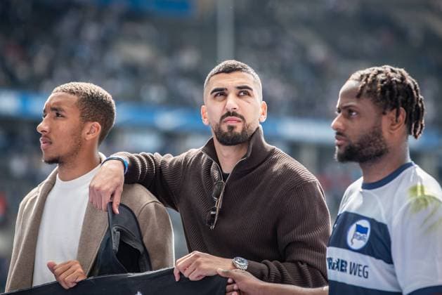 2. Fußball Bundesliga, Hertha BSC vs 1. FC Kaiserslautern; Berlin, 11.05.2024 Aymen Barkok (Hertha BSC, 18) 2. Fußball Bundesliga, Hertha BSC vs 1. FC Kaiserslautern, Olympiastadion, Berlin, 11.05.2024 DFL REGULATIONS PROHIBIT ANY USE OF PHOTOGRAPHS AS IMAGE SEQUENCES AND OR QUASI-VIDEO.