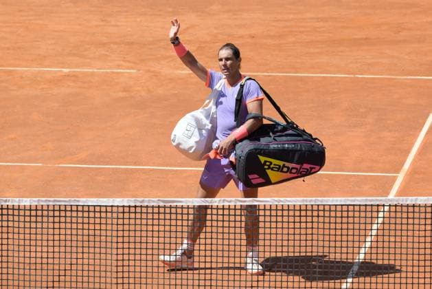 International Tennis match - Internazionali BNL d Italia Rafael Nadal (ESP) during the first round against Hubert Hurkacz (POL) of the ATP, Tennis Herren Master 1000 Internazionali BNL D Italia tournament at Foro Italico on May 11, 2024 Fabrizio Corradetti LiveMedia Rome Italy  Copyright: xIPAxSport ABACAx
