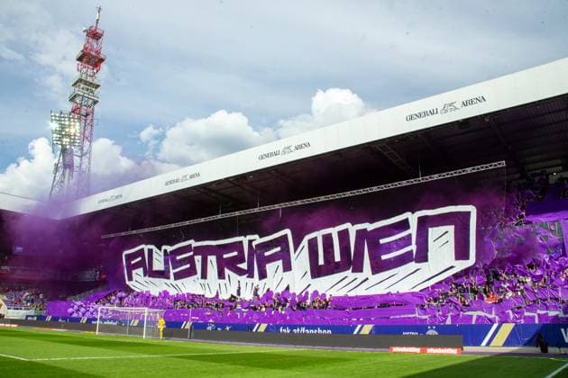 Sport Themen der Woche KW19 Sport Bilder des Tages SOCCER - BL, A.Wien vs WAC VIENNA,AUSTRIA,11.MAY.24 - SOCCER - ADMIRAL Bundesliga, qualification group, FK Austria Wien vs Wolfsberger AC. Image shows fans of A.Wien.  GEPAxpictures xPhilippxBrem
