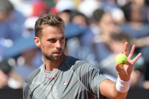 Stefano Napolitano (ITA) during her match against Juncheng Shang (CHN) at the Italian Open tennis tournament in Rome, Thursday, May 11, 2024.(Alfredo Falcone LaPresse)  Copyright: xAlfredoxFalcone LaPressex
