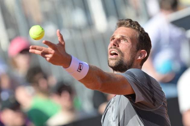 Stefano Napolitano (ITA) during her match against Juncheng Shang (CHN) at the Italian Open tennis tournament in Rome, Thursday, May 11, 2024.(Alfredo Falcone LaPresse)  Copyright: xAlfredoxFalcone LaPressex