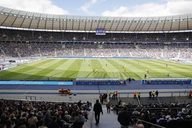 Deutschland, Berlin, Olympiastadion, Fussball, Herren, Saison 2023 2024, 2. Bundesliga, (33. Spieltag), Hertha BSC - 1. FC Kaiserslautern