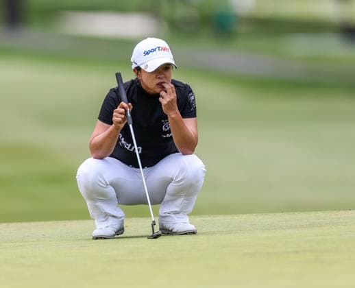 May 11, 2024: Sei-Young Kim from South Korea reads the green during the third round at the Cognizant Founders Cup at the Upper Montclair Country Club in Clifton, NJ. CSM Clifton United States of America - ZUMAc04_ 20240511_zma_c04_012 Copyright: xMikexLangishx