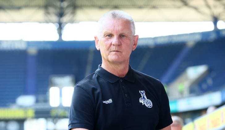 Duisburg, 12.05.2024, Wedaustadion, Fussball, 3.Liga, 37.Spieltag , MSV Duisburg vs. FC Erzgebirge Aue , Im Bild; Trainer Uwe Schubert, MSV Duisburg. , Nur zur redaktionellen Nutzung. Only editorial use. , DFB DFL regulations prohibit any use of photographs as image sequences and or quasi-video. ,