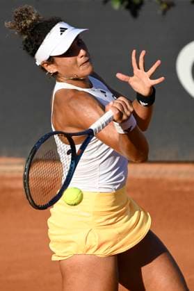 Mayar Sherif Ahmed Abdel-Aziz of Egypt in action during the match against Victoria Azarenka of Belarus at the Internazionali BNL d Italia 2024 tennis tournament at Foro Italico in Rome, Italy on May 12, 2024. antoniettaxbaldassarre