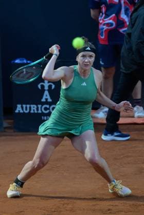International Tennis match - Internazionali BNL d Italia Elina Svitolina (UKR) during the third round against Anna Kalinskaya (RUS) of the WTA, Tennis Damen Master 1000 Internazionali BNL D Italia tournament at Foro Italico on May 12, 2024 Fabrizio Corradetti LiveMedia Rome Italy  Copyright: xIPAxSport ABACAx