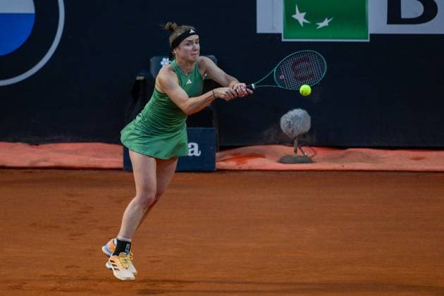 International Tennis match - Internazionali BNL d Italia Elina Svitolina (UKR) during the third round against Anna Kalinskaya (RUS) of the WTA, Tennis Damen Master 1000 Internazionali BNL D Italia tournament at Foro Italico on May 12, 2024 Fabrizio Corradetti LiveMedia Rome Italy  Copyright: xIPAxSport ABACAx
