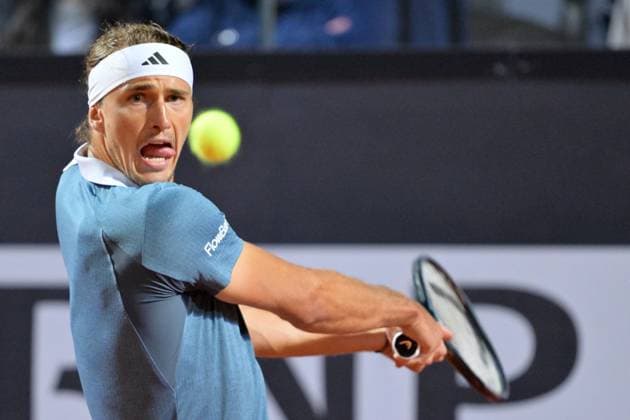 Sport Bilder des Tages Alexander Zverev (GER) during her match against Luciano Darderi (ITA) at the Italian Open tennis tournament in Rome, Sunday, May 12, 2024.(Alfredo Falcone LaPresse)  Copyright: xAlfredoxFalcone LaPressex
