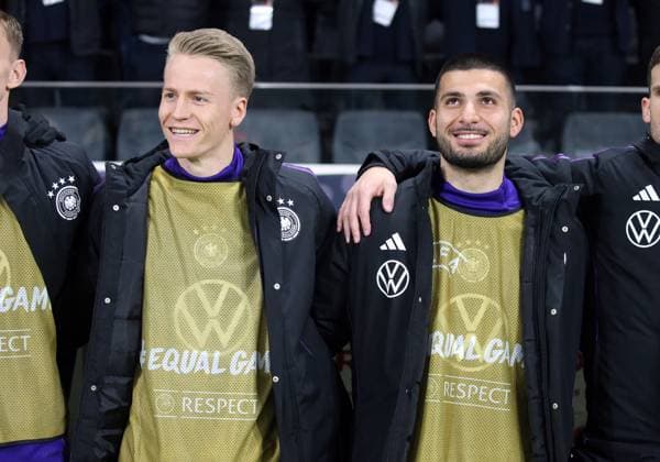26.03.24 Deutschland - Niederlande Deutschland, Frankfurt, 26.03.2024, Fussball, FIFA, Freundschaftsspiel, DFB Deutschland - Niederlande: v.l. Chris Führich, Deniz Undav (beide Deutschland).