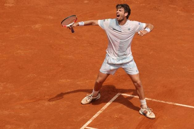 Tennis: ATP, Tennis Herren 1000 Internazionali di Tennis in Rome at Foro Italico. Match TSITSIPAS (GRE) vs NORRIE (GBR) Rome, Italy 13.05.2024: TSITSIPAS (GRE) vs NORRIE (GBR) during Internazionali BNL 2024 MEN?S ATP 1000 Open tennis tournament in Rome at CENTER COURT Rome italy Italy  Copyright: xIPAxSport ABACAx
