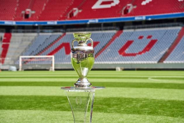 Munich, Bavaria, Germany - May 13, 2024: Henri Delaunay Cup of UEFA EURO, EM, Europameisterschaft,Fussball 2024 at the Allianz Arena in Munich