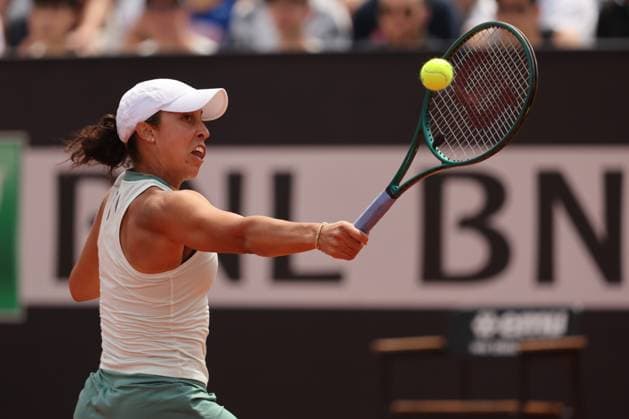 Tennis: WTA1000 Internazionali di Tennis in Rome at Foro Italico. Match Madison Keys (USA) vs Sorana Cirstea (ROU) Rome, Italy 13.05.2024: Madison Keys (USA) vs Sorana Cirstea (ROU) during Internazionali BNL 2024 Women s WTA, Tennis Damen 1000 Open tennis tournament in Rome at Pietrangeli. Rome foro italico italy italy Copyright: xmarcoxiacobucci