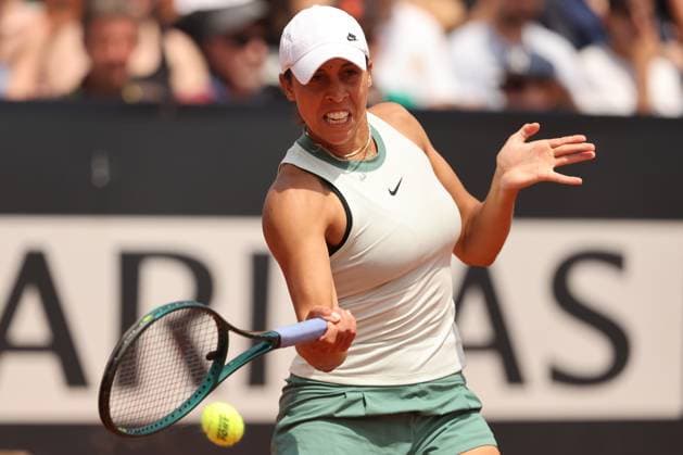Tennis: WTA1000 Internazionali di Tennis in Rome at Foro Italico. Match Madison Keys (USA) vs Sorana Cirstea (ROU) Rome, Italy 13.05.2024: Madison Keys (USA) vs Sorana Cirstea (ROU) during Internazionali BNL 2024 Women s WTA, Tennis Damen 1000 Open tennis tournament in Rome at Pietrangeli. Rome foro italico italy italy Copyright: xmarcoxiacobucci