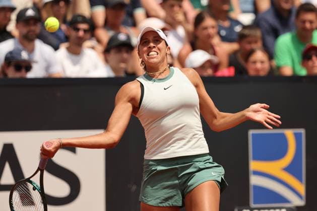 Tennis: WTA1000 Internazionali di Tennis in Rome at Foro Italico. Match Madison Keys (USA) vs Sorana Cirstea (ROU) Rome, Italy 13.05.2024: Madison Keys (USA) vs Sorana Cirstea (ROU) during Internazionali BNL 2024 Women s WTA, Tennis Damen 1000 Open tennis tournament in Rome at Pietrangeli. Rome foro italico italy italy Copyright: xmarcoxiacobucci