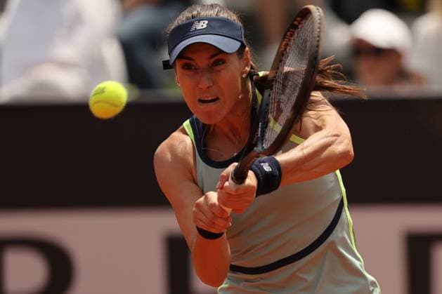 Tennis: WTA1000 Internazionali di Tennis in Rome at Foro Italico. Match Madison Keys (USA) vs Sorana Cirstea (ROU) Rome, Italy 13.05.2024: Madison Keys (USA) vs Sorana Cirstea (ROU) during Internazionali BNL 2024 Women s WTA, Tennis Damen 1000 Open tennis tournament in Rome at Pietrangeli. Rome foro italico italy italy Copyright: xmarcoxiacobucci