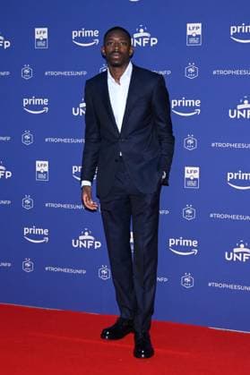 Ousmane DEMBELE ( PSG ) attends the UNFP Trophy Awards 2024 at Pavillon d Armenonville on May 13, 2024 in Paris, France. ( Photo by federico pestellini panoramic ) - FOOTBALL : Tapis rouge des Trophees UNFP - Paris - 13 05 2024 FedericoPestellini Panoramic 
