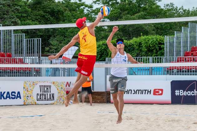 May 13, 2024, Madrid, Madrid, Spain: NATIONS CUP mens -- Herrera Gavira ESP 2 Ã¢â‚¬ Siren Nurminen FIN 0 (24 05 13).PABLO HERRERA ALLEPUZ (ESP).JYRKI NURMINEN (FIN) Madrid Spain - ZUMAc312 20240513_zsp_c312_116 Copyright: xOscarxManuelxSanchezx