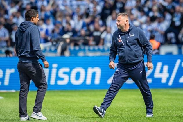 2. Fußball Bundesliga, Hertha BSC vs 1. FC Kaiserslautern; Berlin, 11.05.2024 Pal Dardai (Trainer Hertha BSC) 2. Fußball Bundesliga, Hertha BSC vs 1. FC Kaiserslautern, Olympiastadion, Berlin, 11.05.2024 DFL REGULATIONS PROHIBIT ANY USE OF PHOTOGRAPHS AS IMAGE SEQUENCES AND OR QUASI-VIDEO. Copyright: xBEAUTIFULxSPORTS LucianoxLimax