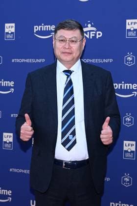 James Zhou ( Auxerre ) attends the UNFP Trophy Awards 2024 at Pavillon d Armenonville on May 13, 2024 in Paris, France. ( Photo by federico pestellini panoramic ) - FOOTBALL : Tapis rouge des Trophees UNFP - Paris - 13 05 2024 FedericoPestellini Panoramic 