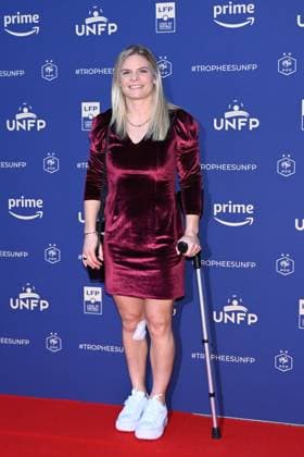 Eugenie Le Sommer attends the UNFP Trophy Awards 2024 at Pavillon d Armenonville on May 13, 2024 in Paris, France. ( Photo by federico pestellini panoramic ) - FOOTBALL : Tapis rouge des Trophees UNFP - Paris - 13 05 2024 FedericoPestellini Panoramic 