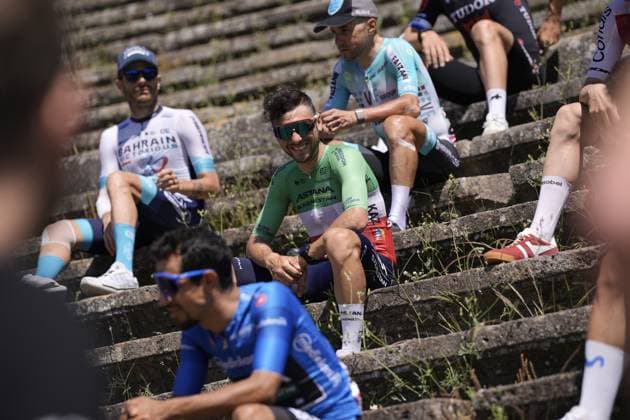 Radsport, Giro d Italia, 10. Etappe, Eindrücke aus dem Startort Pompeji Photo by Marco Alpozzi Lapresse)  Copyright: xMarcoxAlpozzix xLaPressex