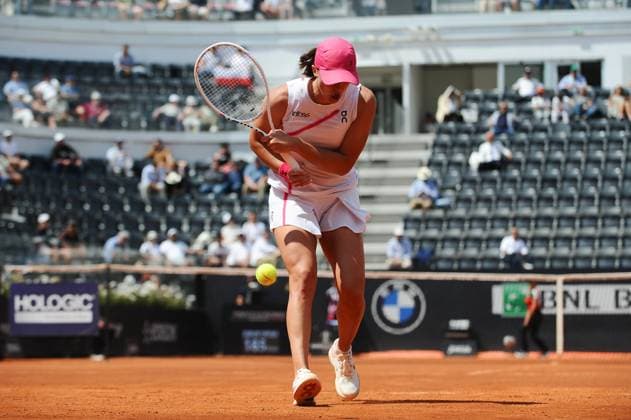 Foto IPP Cavaliere Emiliano. Roma 14 05 2024. Tennis Internazionali d Italia 2024. Nella foto: esulta Iga Swiatek. Italy Photo Press - World Copyright italy ITALY  Copyright: xR4924_italyphotopressx
