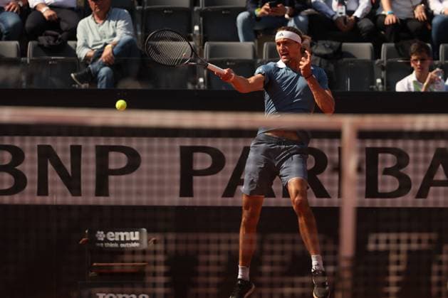 Tennis: ATP, Tennis Herren 1000 Internazionali di Tennis in Rome at Foro Italico. (USA) Rome, Italy 14.05.2024: Alexander ZVEREV (GER) VS Nuno Borges (POR) during Internazionali BNL 2024 Men s ATP 1000 Open tennis tournament in Rome at CENTRE COURT. Rome foro italico italy italy Copyright: xmarcoxiacobucci