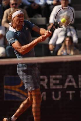 Tennis: ATP, Tennis Herren 1000 Internazionali di Tennis in Rome at Foro Italico. (USA) Rome, Italy 14.05.2024: Alexander ZVEREV (GER) VS Nuno Borges (POR) during Internazionali BNL 2024 Men s ATP 1000 Open tennis tournament in Rome at CENTRE COURT. Rome foro italico italy italy Copyright: xmarcoxiacobucci