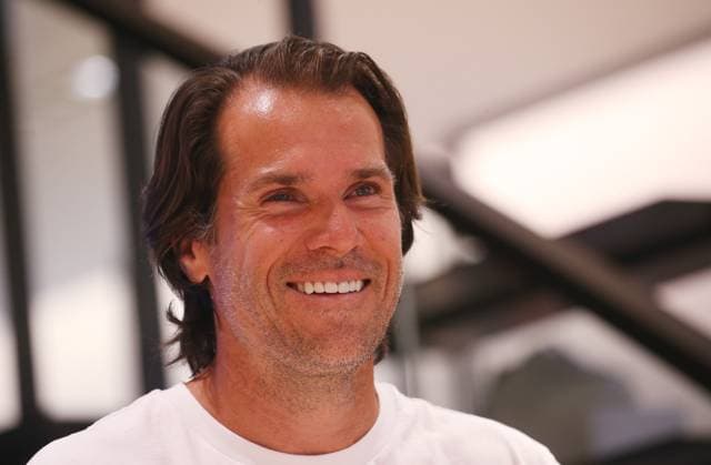 BAU 14.05.2024 Stuttgart Tennis Boss Open PK mit Turnierbotschafter Tommy Haas, Turnierbotschafter Tommy Haas,