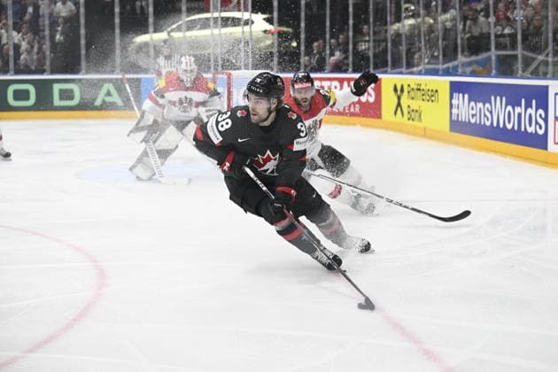 Brandon Hagel (CAN) in action during the 2024 IIHF World Championship, WM, Weltmeisterschaft group A, match Canada vs Austria, in Prague, Czech Republic, on May 14, 2024. (CTKxPhoto MichalxKamaryt) CTKPhotoP2024051409105  CTKPhotoP2024051409105