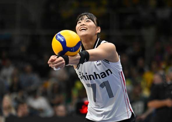Jiyun Moon of South Korea during the Volleyball Nations League 2024 match between China and South Korea at the Maracanazinho Gymnasium in Rio de Janeiro, Brazil (Andre Ricardo SPP) Copyright: xAndrexRicardo SPPx spp-en-AnRi-andrericardo-5