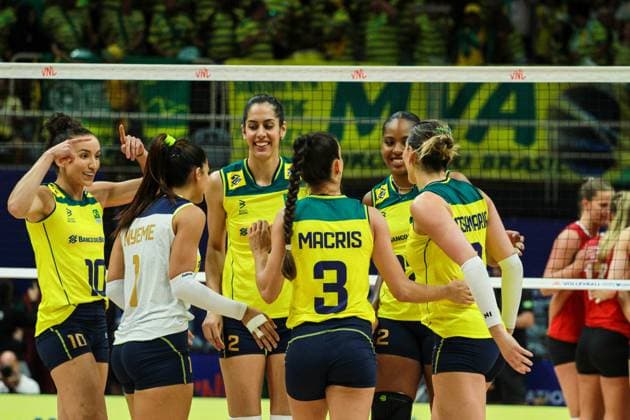 Brasil x Canadá Pela Liga das Nações no RJ RIO DE JANEIRO, RJ - 14.05.2024: BRASIL X CANADÁ PELA LIGA DAS NAÇÕES NO RJ - The Brazilian Women& 39;s Volleyball team faces the Canadian team, this Tuesday (14) at the Maracanãzinho gym in Rio de Janeiro, in the debut match in the Volleyball Nations League. (Photo: Lorando Labbe Fotoarena) x2537993x  LorandoxLabbe