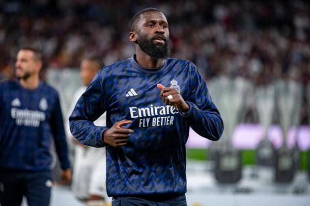 Real Madrid CF v Alaves - La Liga EA Sports Antonio Rudiger of Real Madrid is being seen before the La Liga EA Sports 2023 24 football match between Real Madrid and Deportivo Alaves at Estadio Santiago Bernabeu in Madrid, Spain, on May 14, 2024. Madrid Madrid Spain  Copyright: xAlbertoxGardinx originalFilename:gardin-realmadr240514_npKcW.jpg