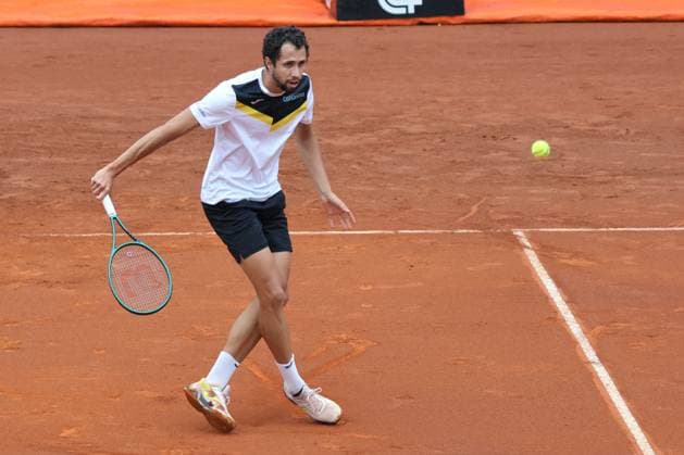 Daniel Elahi Galan (Colombia) during the match againts Francesco Passaro (Italy) during 2024 Piemonte Open Intesa San Paolo, International Tennis match in Turin, Italy, May 15 2024  Copyright: xClaudioxBenedetto IPAxSportx xipx xx IPA_46094825 IPA_Agency_IPA46094825