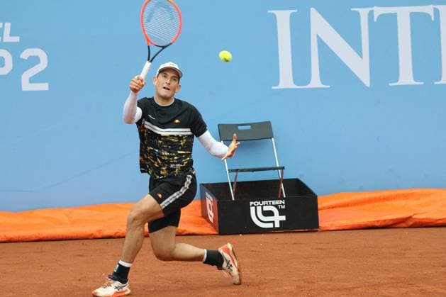 International Tennis match - 2024 Piemonte Open Intesa San Paolo Francesco Passaro (Italy) during the match againts Daniel Elahi Galan (Colombia) during 2024 Piemonte Open Intesa San Paolo, International Tennis match in Turin, Italy, May 15 2024 Turin Italy  Copyright: xIPAxSport ABACAx