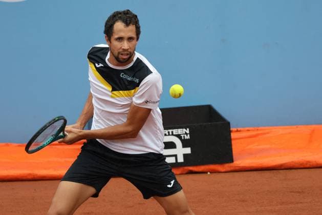 International Tennis match - 2024 Piemonte Open Intesa San Paolo Daniel Elahi Galan (Colombia) during the match againts Francesco Passaro (Italy) during 2024 Piemonte Open Intesa San Paolo, International Tennis match in Turin, Italy, May 15 2024 Turin Italy  Copyright: xIPAxSport ABACAx