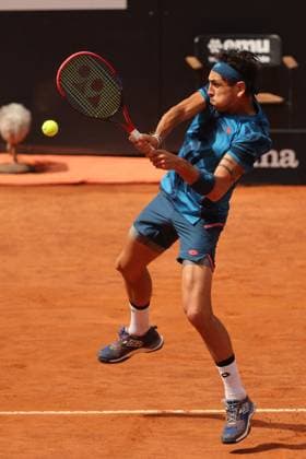 International Tennis match - Internazionali BNL d Italia Rome, Italy 15.05.2024 : Alejandro TABILO (CHI) vs Zhizhen ZHANG (CHN) during Internazionali BNL 2024 menÃ¢& x80;& x99;s ATP, Tennis Herren 1000 Open tennis tournament in Rome at Grand Stand Arena . Rome Italy  Copyright: xIPAxSport ABACAx