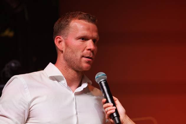 CUIJK , 15-05-2024 , Inspyrium, season 2023 2024 , Dutch Football Keuken Kampioen Divisie. Topscorer, winnaar Gouden Kampioensschild seizoen 2023 2024 , Henk Veerman, tijdens de derde editie Kampioensdiner KKD Kampioensdiner 2023 2024  x25240292x Copyright: