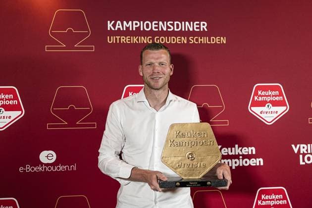 CUIJK , 15-05-2024 , Inspyrium, season 2023 2024 , Dutch Football Keuken Kampioen Divisie. Topscorer, Henk Veerman (ADO Den Haag) winnaar Gouden Kampioensschild seizoen 2023 2024 KKD Kampioensdiner 2023 2024  x25240305x Copyright:
